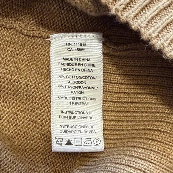 Michael Kors Tan Cowl Neck Sweater - Picture 7 of 11